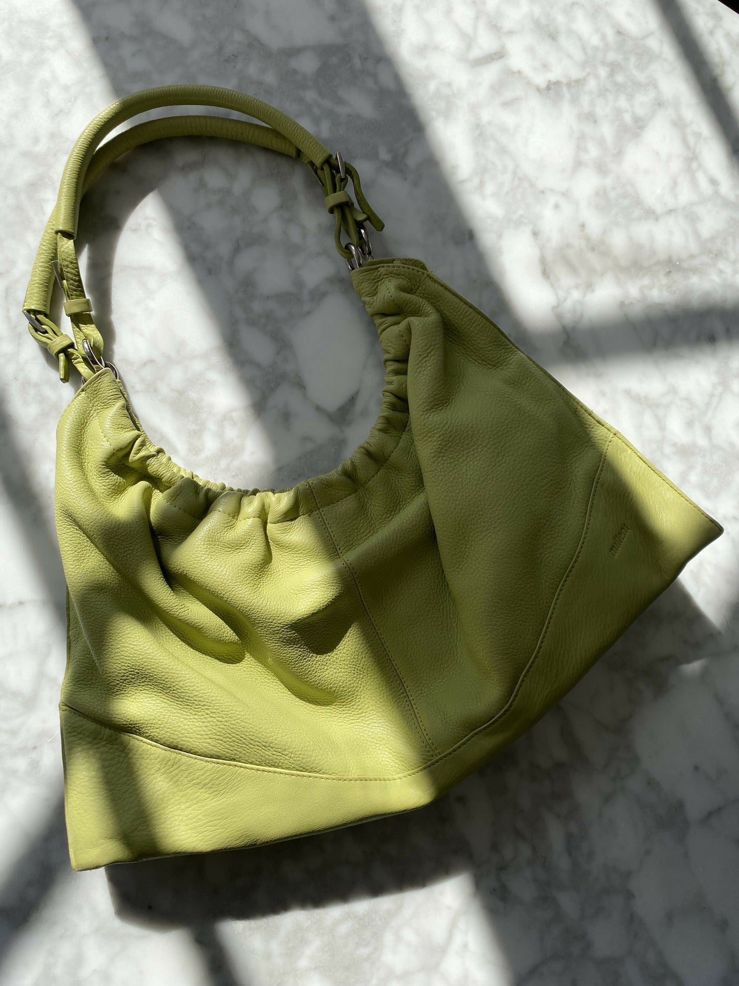 Milleni Green Leather Bag