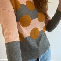 Women's Gorman Size 8 Polka-Dot Cotton Sweater