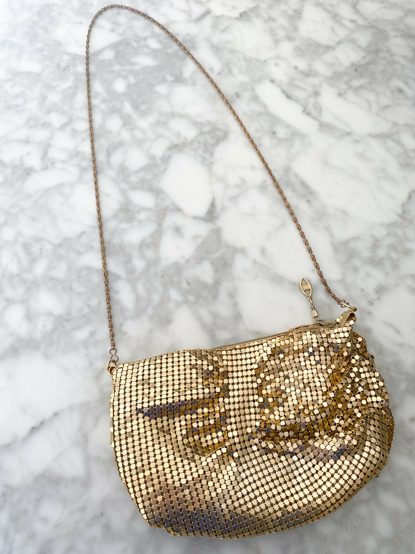 Gold-tone Chainmail Clutch