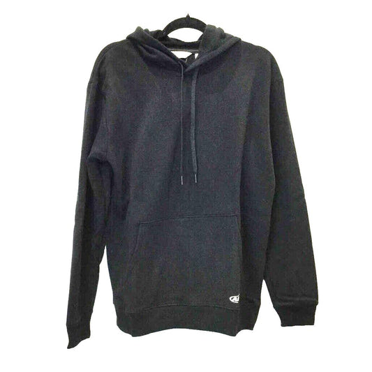 AND1 Black Soft Fleece Pullover Hooded Jumper Sweater Pockets Unisex Size M NEW