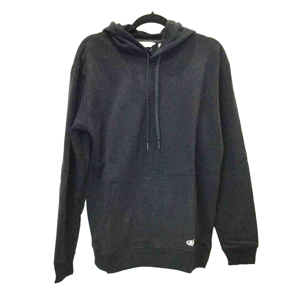 AND1 Black Soft Fleece Pullover Hooded Jumper Sweater Pockets Unisex Size M NEW