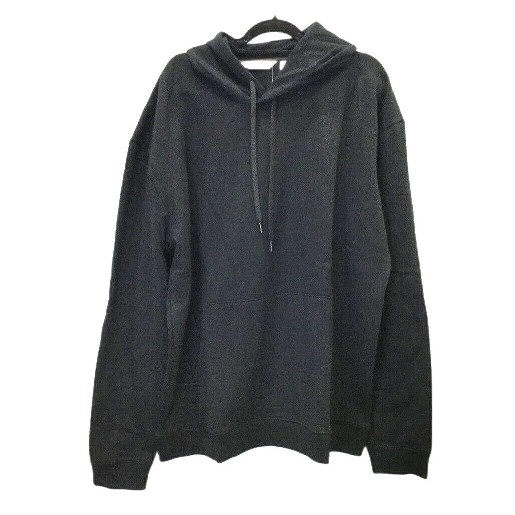 AND1 Black Soft Fleece Pullover Hood Jumper Sweater Pockets Unisex Size 3Xl NEW