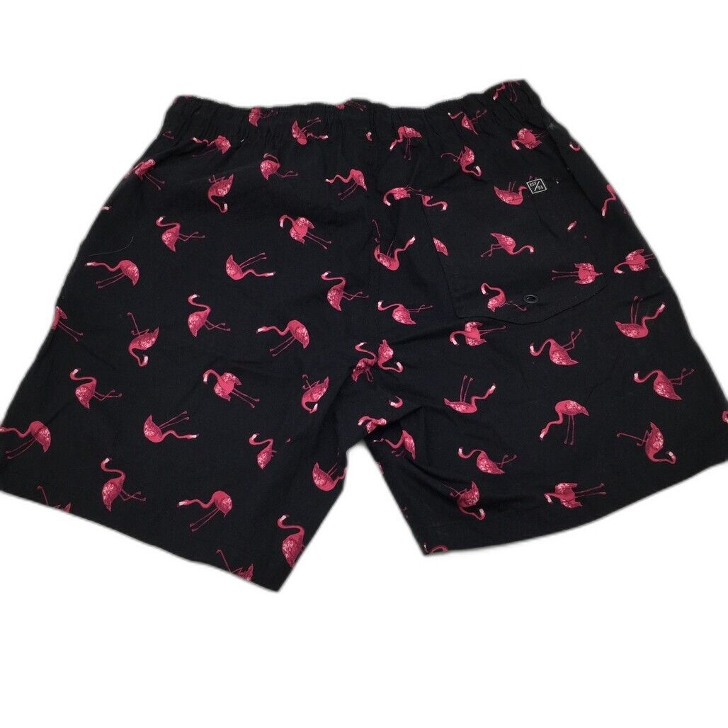 NEW Jay Jays Stretch Volley Drawstring Cotton Blend Flamingo Shorts Mens Size 28