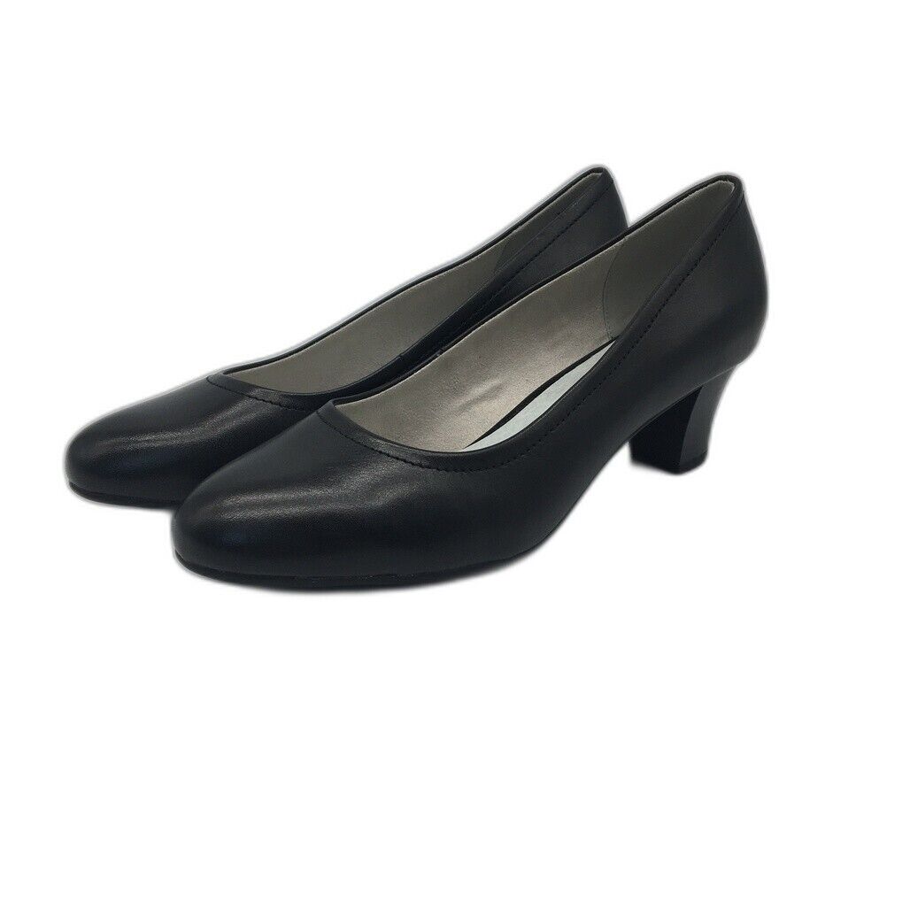 Planet Shoes Cobra Relaxed Fit Leather Heeled Pumps Black Womens Size 41 NEW