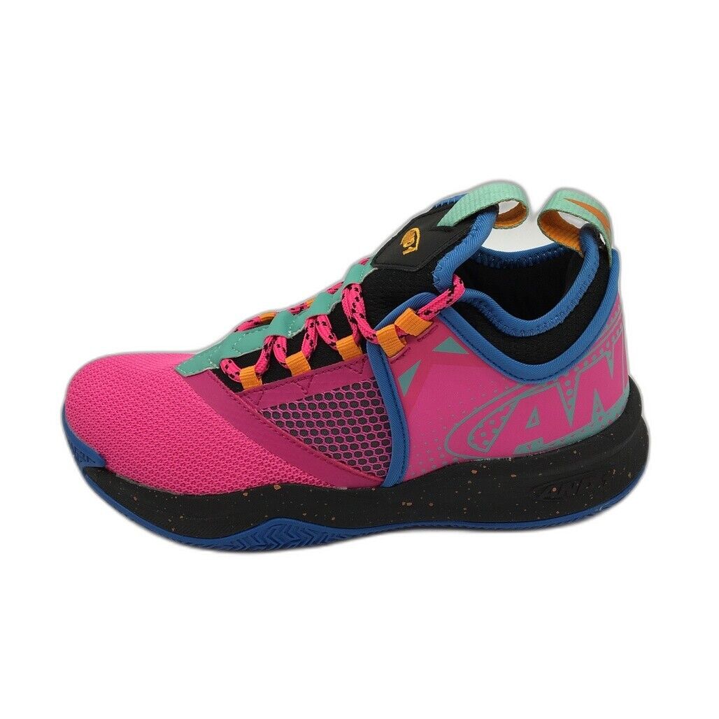 AND1 Charge Pink & Black Basketball Sneaker Shoes Kids Unisex Size 5 NEW