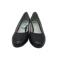 Planet Shoes Cobra Relaxed Fit Leather Heeled Pumps Black Lds Size 42 AUS 11 NEW