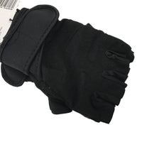 Crane Fitness Fingerless Padded Weight Training Gloves Black Unisex Sz S/M NEW