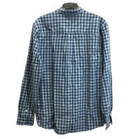 Jeanswest 'Carter' Blue Checkered Long Sleeve Flannel Button Up Mens Size L NEW