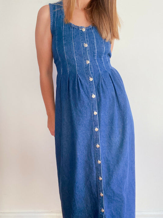 Size 12 Denim Midi Dress