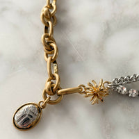 Mimco Chain and Diamante Necklace