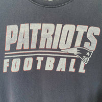 Men's Size L Navy Patriots Football Cotton Print T-Shirt