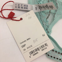 NEW Cotton Club Mint Green Lace Mesh String Thong Ladies Underwear Sz I4 / XL