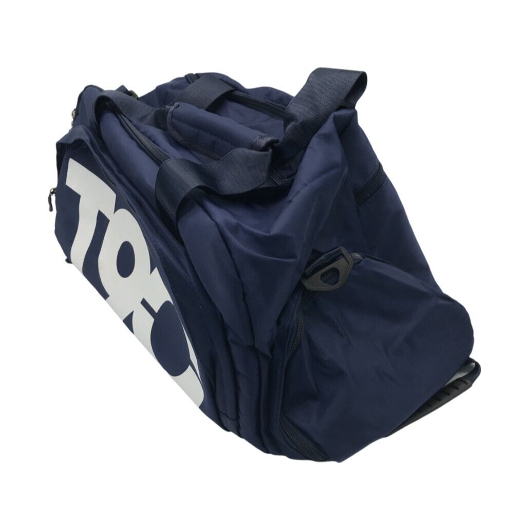 NEW T90 Multicompartment 100% Nylon Navy Blue Sports Gym Duffle Bag w/ Strap