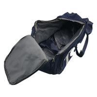 NEW T90 Multicompartment 100% Nylon Navy Blue Sports Gym Duffle Bag w/ Strap