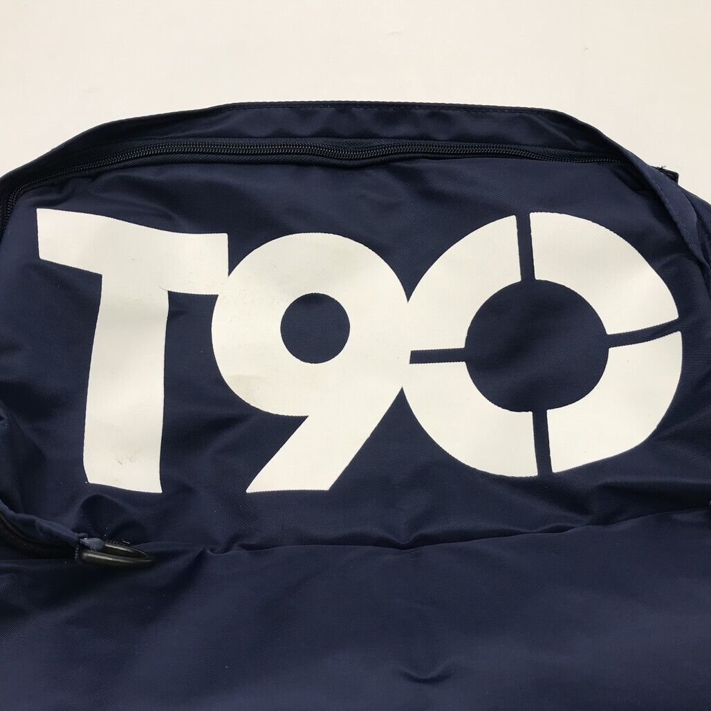 NEW T90 Multicompartment 100% Nylon Navy Blue Sports Gym Duffle Bag w/ Strap