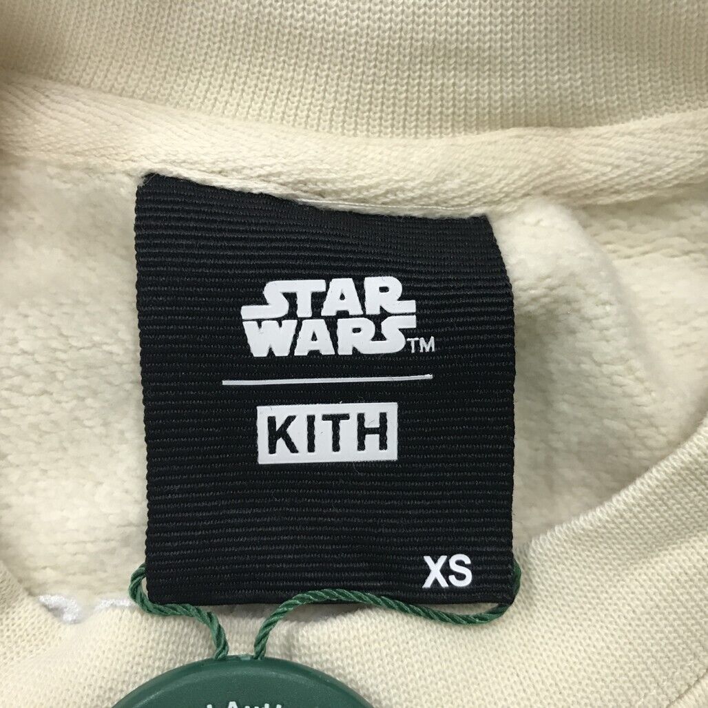 KITH x Star Wars 100% Cotton C-3PO Crew Neck Waffle Yellow Unisex Size XS NEW