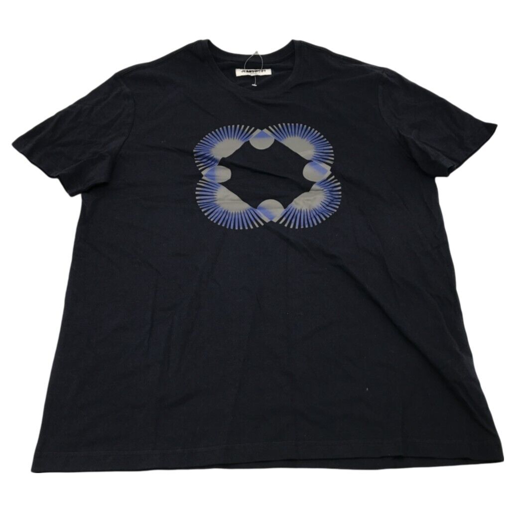 JEANSWEST 100% Cotton Graphic Print Navy Blue T-Shirt Mens Size Large NEW