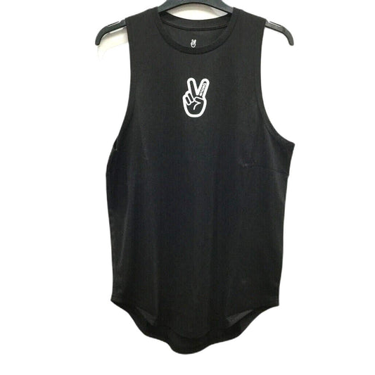 Deuce Premium Sportswear Black Singlet Peace Sign Design Mens Size XXXL NEW