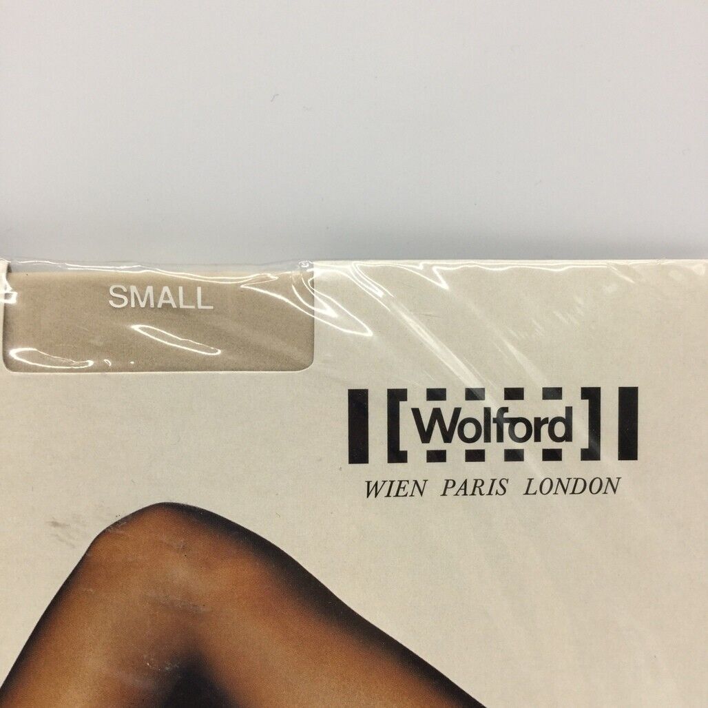 Wolford Individual 10 Marmor Beige Smooth Tights Pantyhose Ladies Sz Small NEW