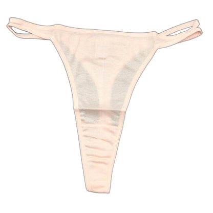 Manufat Pink Cotton String Thong Perizoma Underwear Ladies Size I2 / Medium NEW