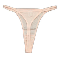 Manufat Pink Cotton String Thong Perizoma Underwear Ladies Size I2 / Medium NEW