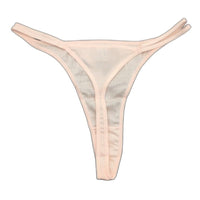 Manufat Pink Cotton String Thong Perizoma Underwear Ladies Size I4 / X-Large NEW