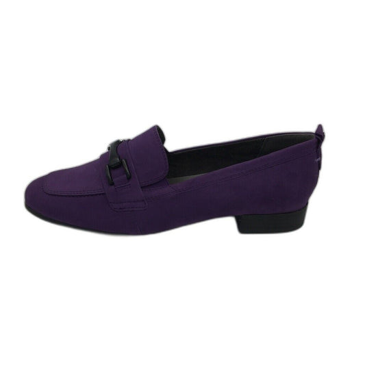 Tamaris Comfort Suede Leather Low Heel Slipper Purple Ladies Size US 9.5 NEW