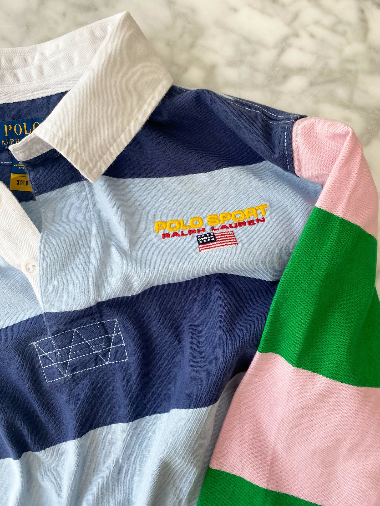 Kids' Polo Ralph Lauren Size 14-16 Striped Rugby Top
