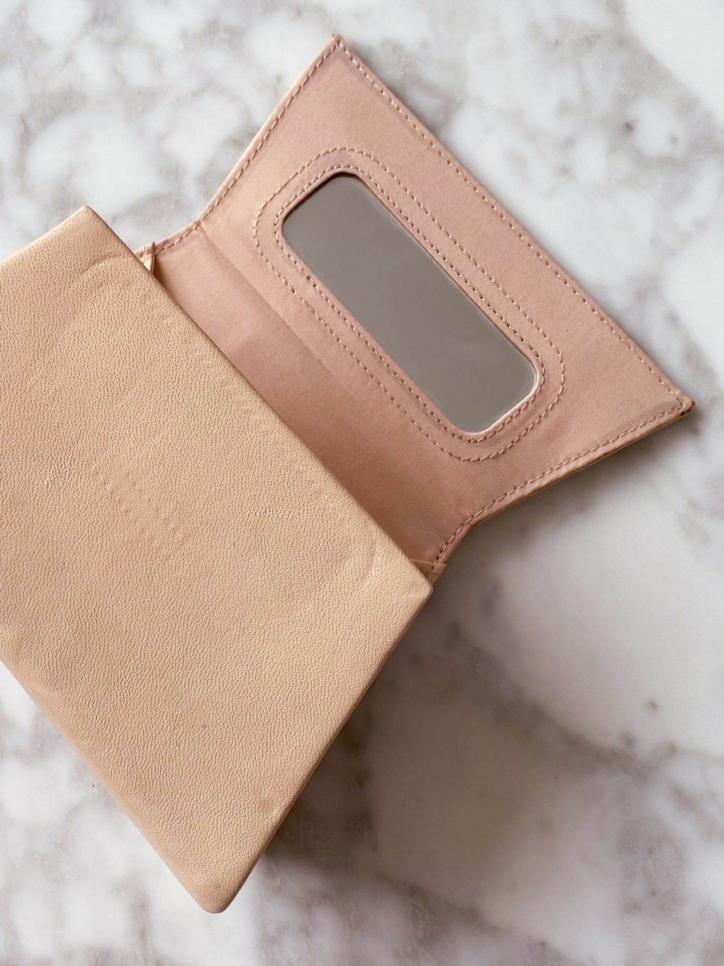 Willow Cream Leather Clutch