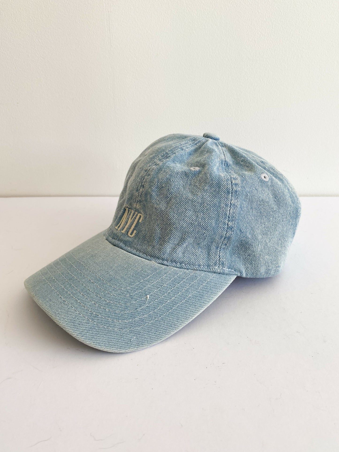 Men's Adjustable 'NYC' Denim Cotton Cap