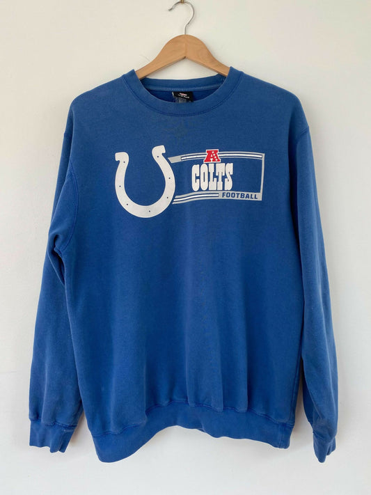 Men's vintage Indianapolis Colts NFL size L blue sweatshirt