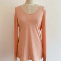 Lorna Jane Peach Open-Back Top