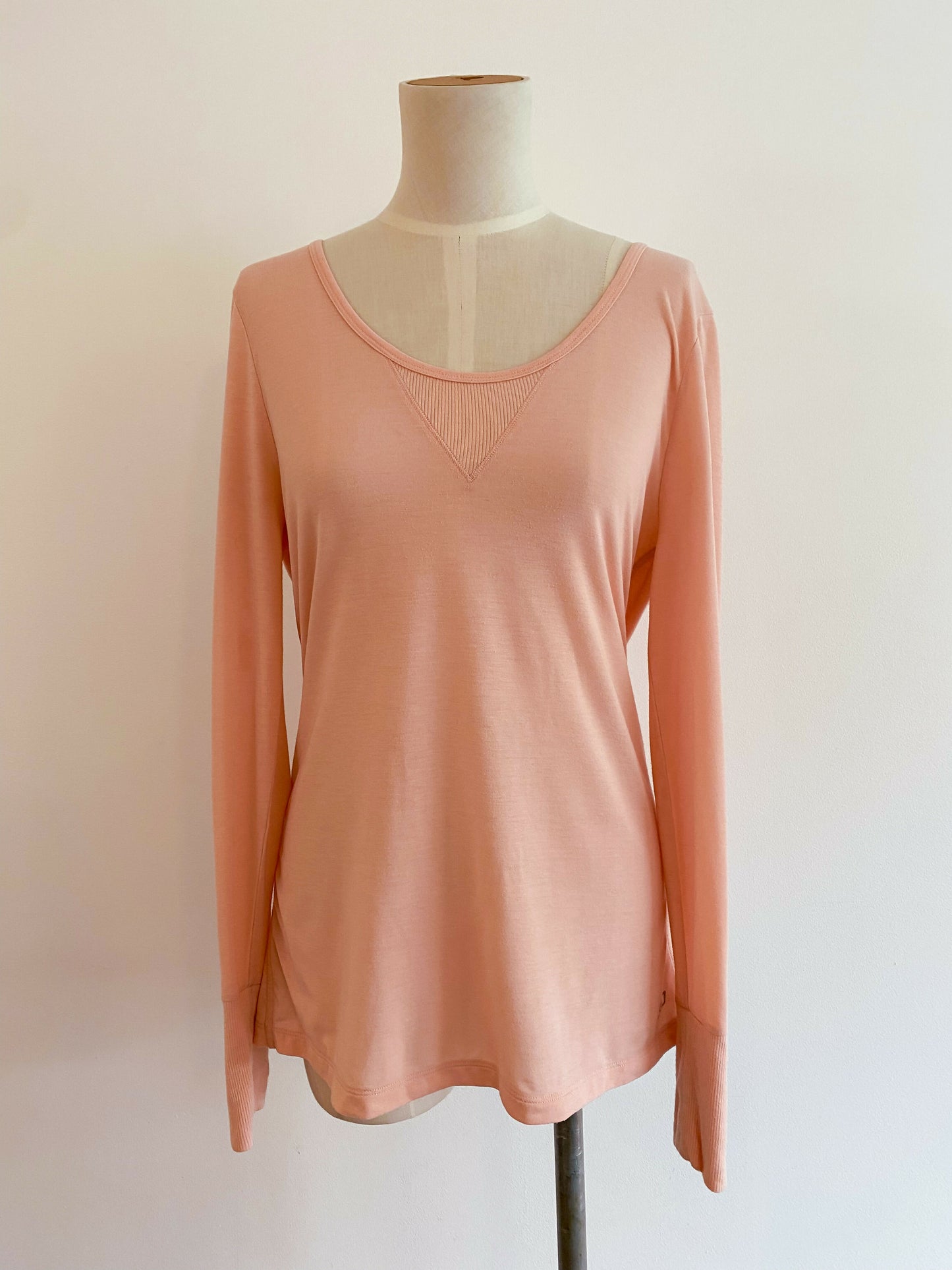 Lorna Jane Peach Open-Back Top