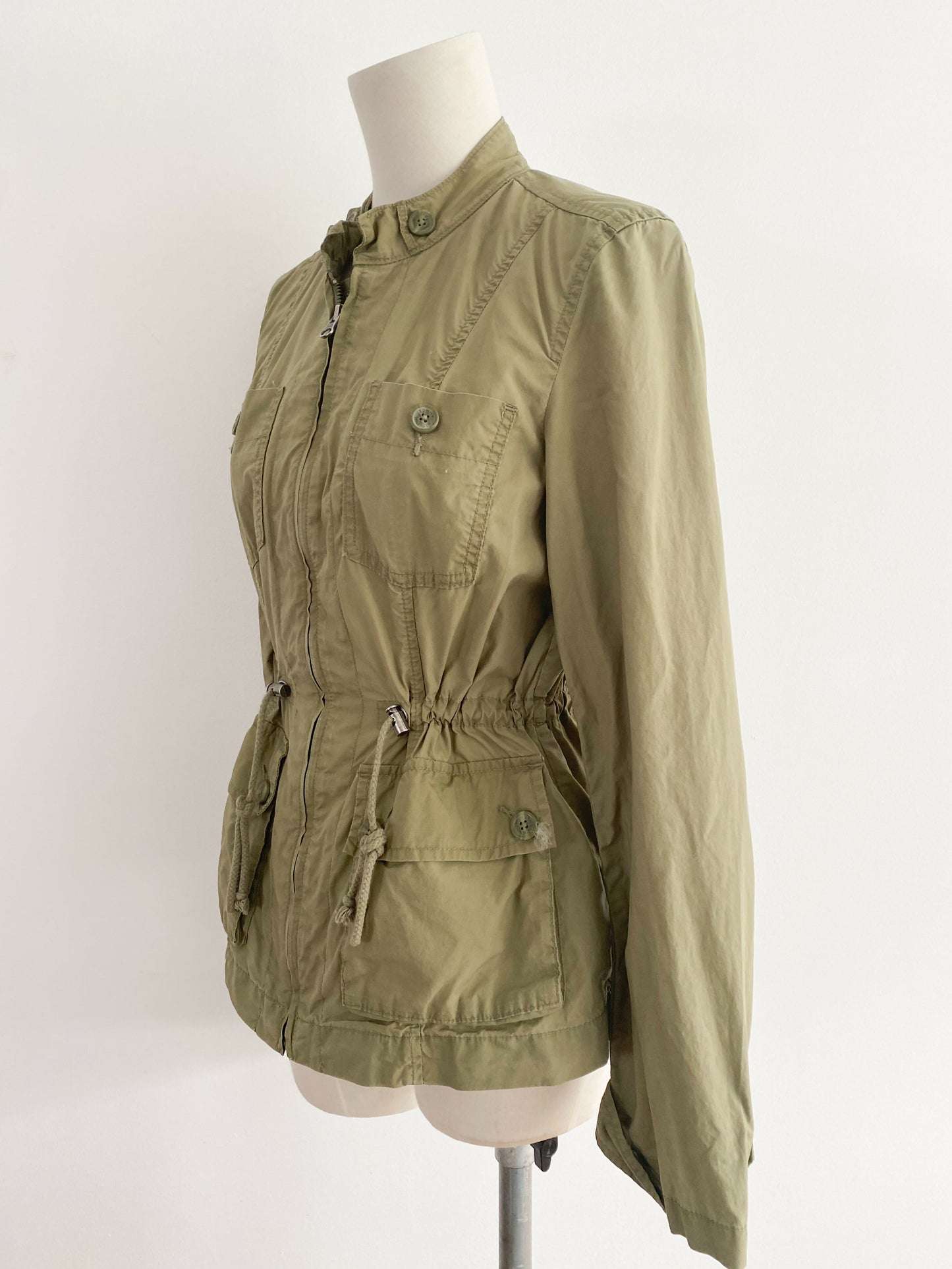 Tommy Hilfiger Small Army-Green Cotton Jacket