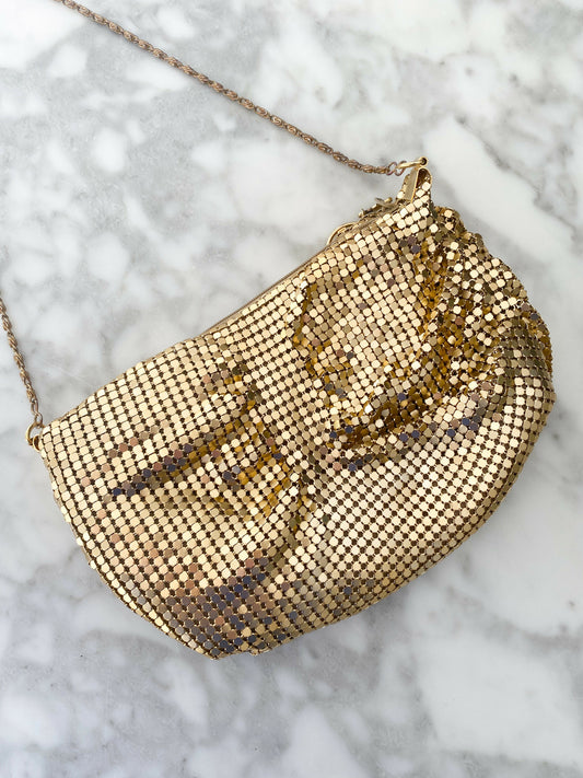Gold-tone Chainmail Clutch