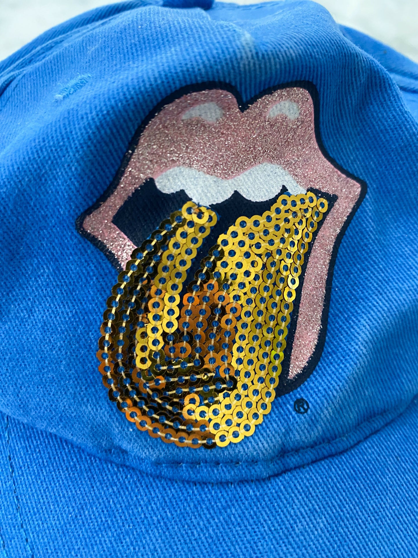 Kids' Blue Rolling Stones Merch Cap