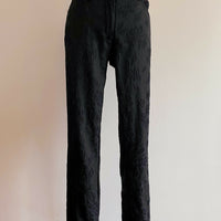 Nico Didonna London Size 3 (AU 10) Black Jacquard Skinny Pants