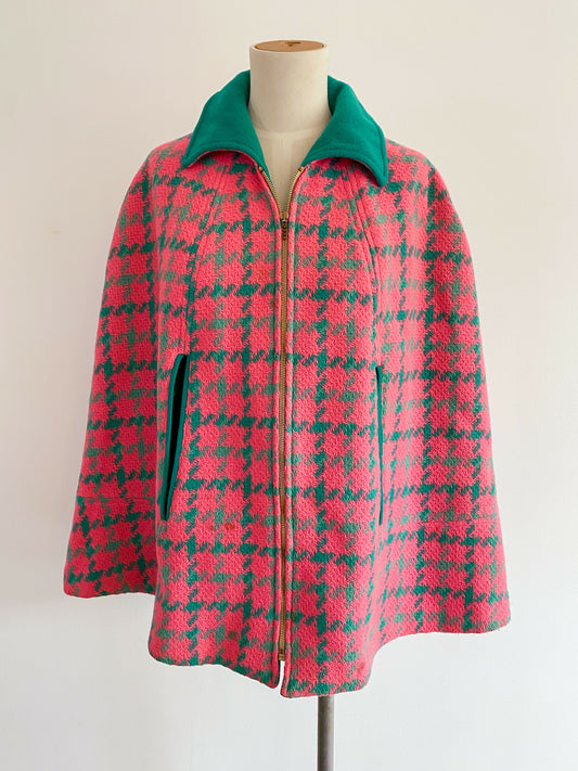 Jaynewear Size 14 Houndstooth Poncho