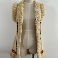 Vintage Women's Knitted Textured Vest