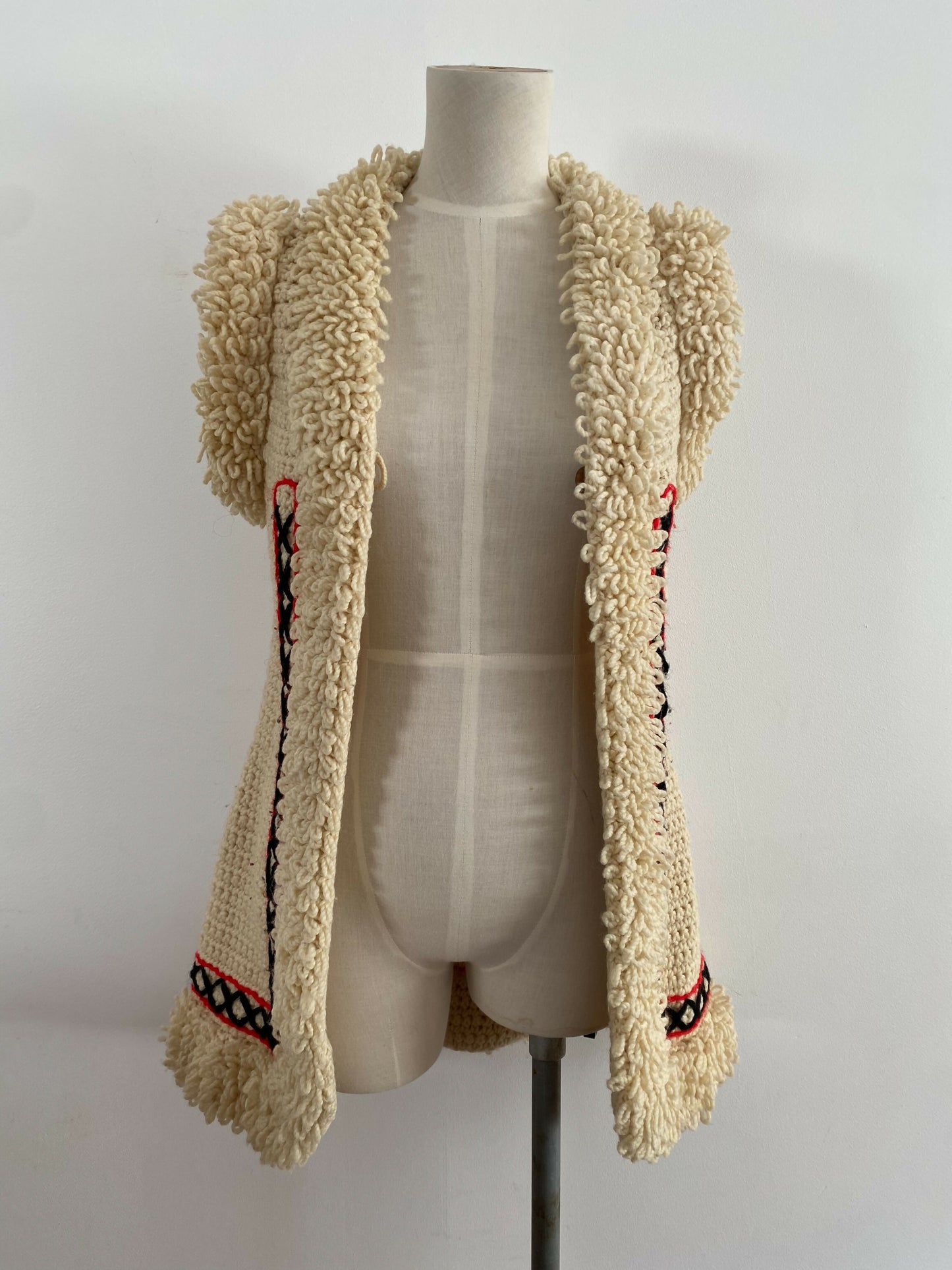 Vintage Women's Knitted Textured Vest