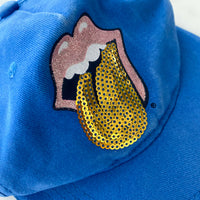 Kids' Blue Rolling Stones Merch Cap