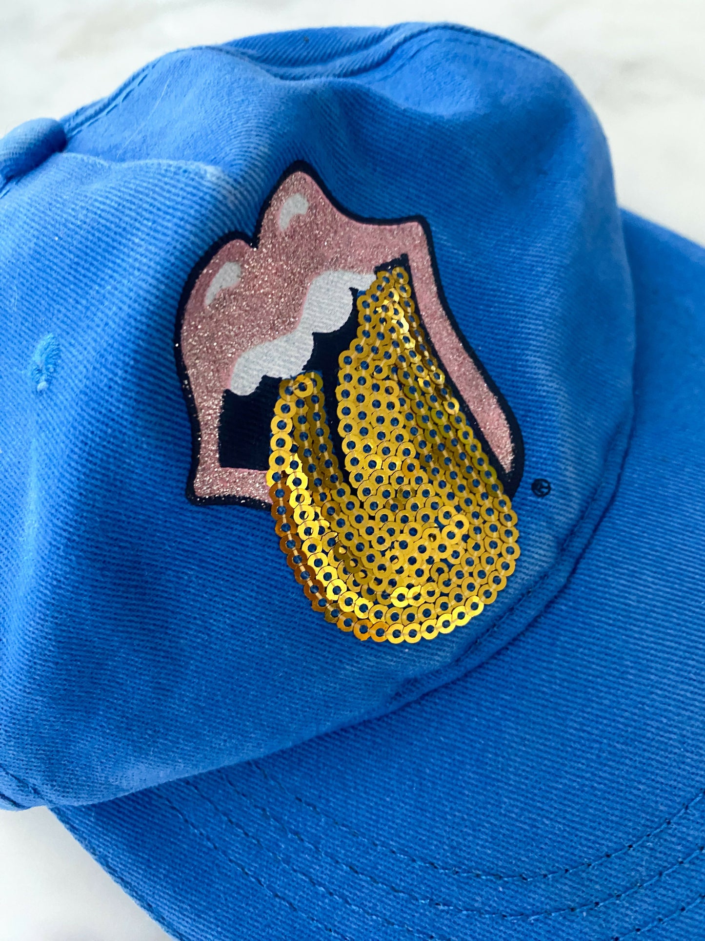 Kids' Blue Rolling Stones Merch Cap