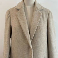 Women's Asos Size 8 Oatmeal Coat
