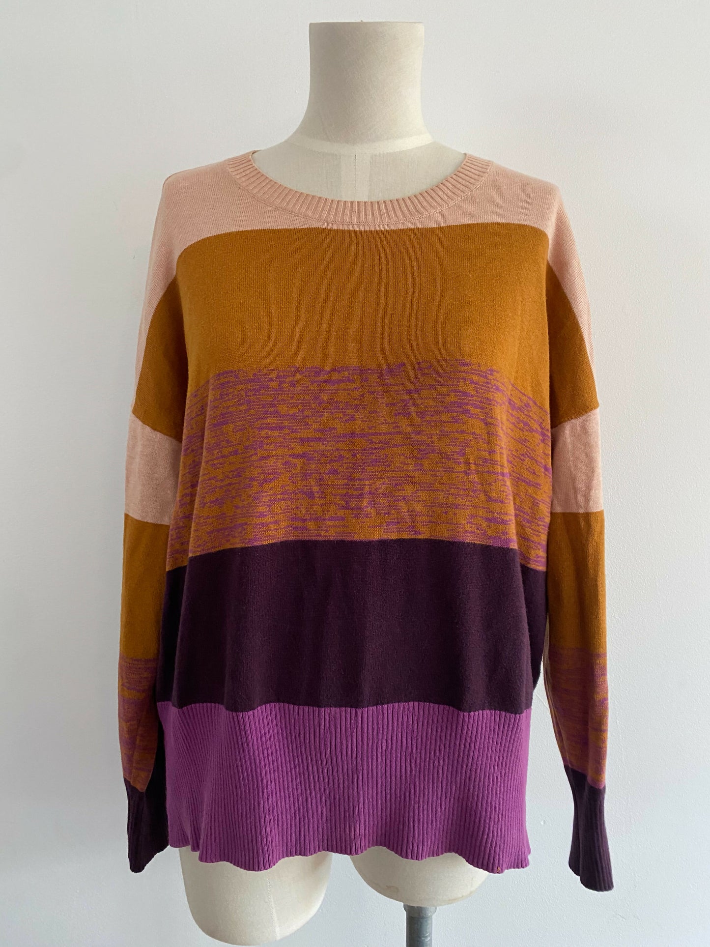 Women's Gorman Size 10 Striped Cotton Pullover