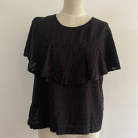 Women's Gorman Size 10 Black Textured Top