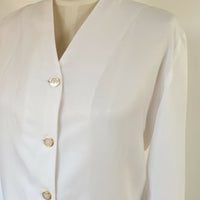 Vintage Table Eight Size 8 White Blouse