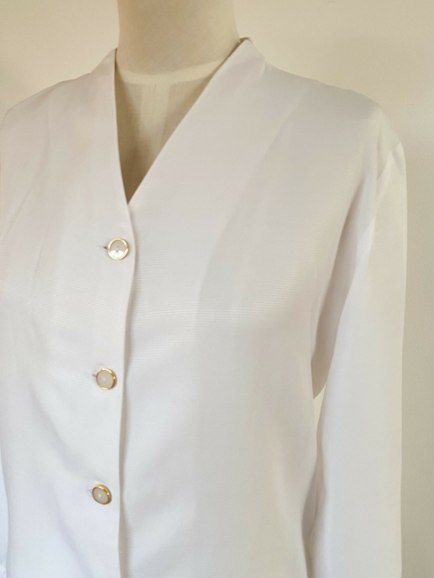 Vintage Table Eight Size 8 White Blouse