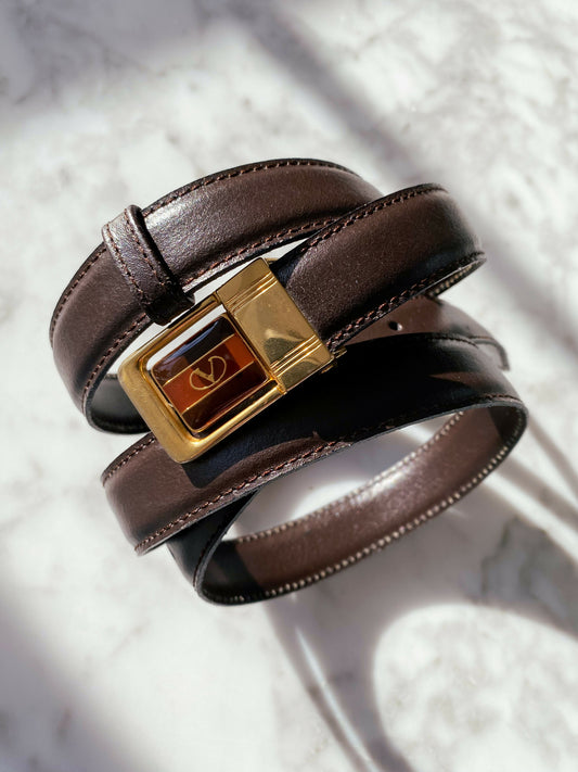 Chocolate Leather Belt