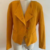 Women's Vintage Size 8 Jacques Vert Mustard Blazer