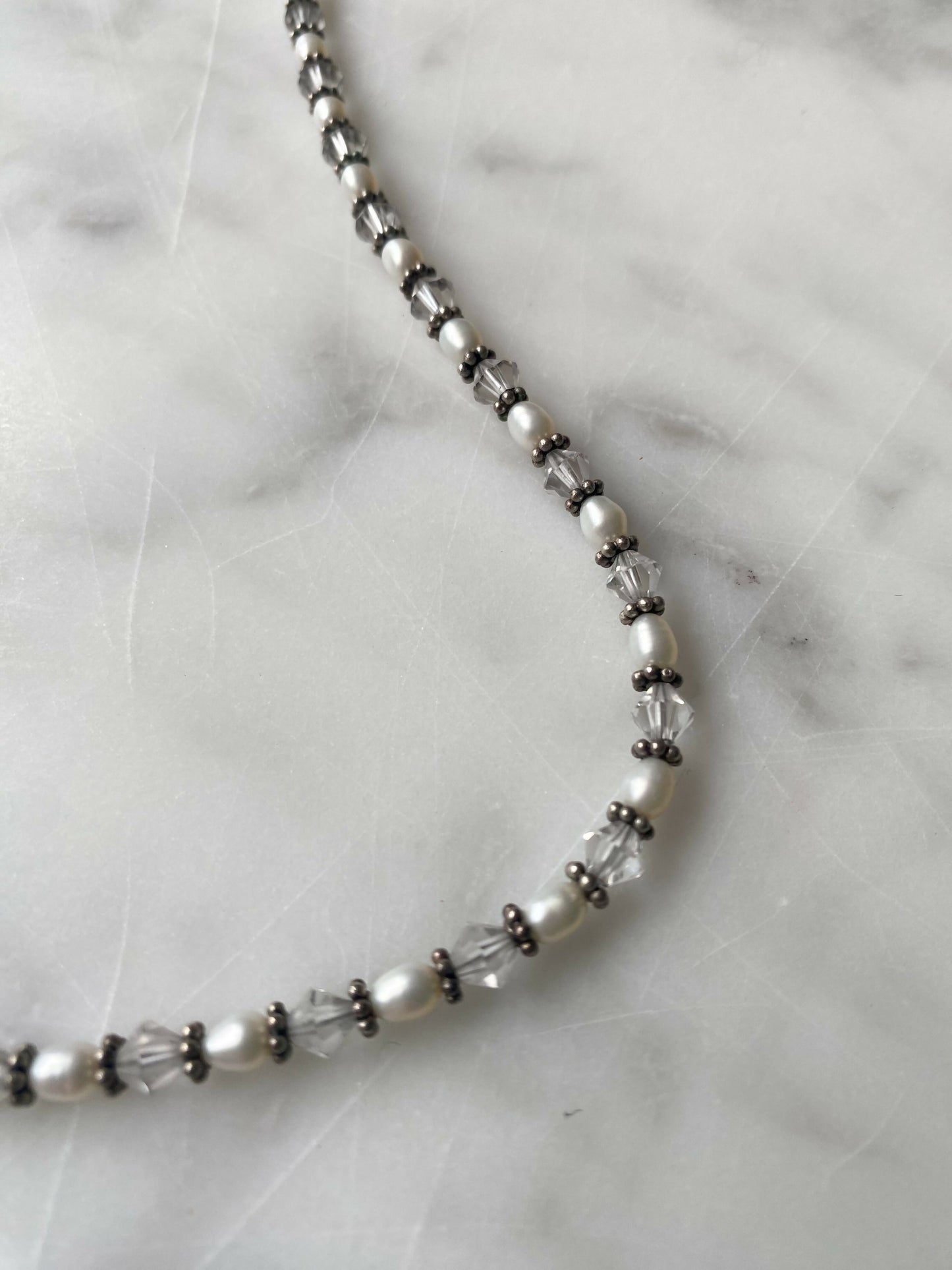 White Beaded Necklace